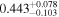 ${0.443}_{-0.103}^{+0.078}$