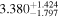 ${3.380}_{-1.797}^{+1.424}$