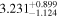 ${3.231}_{-1.124}^{+0.899}$