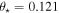 ${\theta }_{\star }=0.121$
