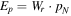 ${E}_{p}={W}_{r}\cdot {p}_{N}$