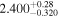 ${2.400}_{-0.320}^{+0.28}$
