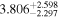 ${3.806}_{-2.297}^{+2.598}$