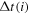 ${\rm{\Delta }}t(i)$
