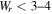 ${W}_{r}\lt 3\mbox{--}4$