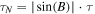 ${\tau }_{N}=| \sin (B)| \cdot \tau $