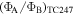 ${({{\rm{\Phi }}}_{{\rm{A}}}/{{\rm{\Phi }}}_{{\rm{B}}})}_{\mathrm{TC}247}$