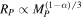 ${R}_{P}\propto {M}_{P}^{(1-\alpha )/3}$