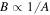 $B\propto 1/A$