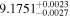 ${9.1751}_{-0.0027}^{+0.0023}$