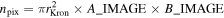 ${n}_{{\rm{p}}{\rm{i}}{\rm{x}}}=\pi {r}_{{\rm{K}}{\rm{r}}{\rm{o}}{\rm{n}}}^{2}\times A{\rm{\_}}{\rm{I}}{\rm{M}}{\rm{A}}{\rm{G}}{\rm{E}}\times B{\rm{\_}}{\rm{I}}{\rm{M}}{\rm{A}}{\rm{G}}{\rm{E}}$