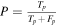 $P=\tfrac{{T}_{p}}{{T}_{p}+{F}_{p}}$