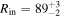 ${R}_{\mathrm{in}}={89}_{-2}^{+3}$