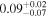 ${0.09}_{-0.07}^{+0.02}$