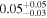 ${0.05}_{-0.03}^{+0.05}$