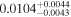 ${0.0104}_{-0.0043}^{+0.0044}$