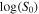 $\mathrm{log}({S}_{0})$