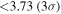 $\lt 3.73\,(3\sigma )$
