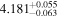 ${4.181}_{-0.063}^{+0.055}$