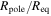 ${R}_{\mathrm{pole}}/{R}_{\mathrm{eq}}$
