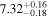 ${7.32}_{-0.18}^{+0.16}$
