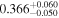 ${0.366}_{-0.050}^{+0.060}$