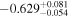 $-{0.629}_{-0.054}^{+0.081}$