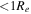 $\lt 1{R}_{e}$