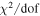 ${\chi }^{2}/\mathrm{dof}$