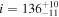 $i={136}_{-11}^{+10}$