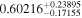 ${0.60216}_{-0.17155}^{+0.23895}$