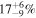 ${17}_{-9}^{+6} \% $