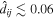 ${\hat{d}}_{{ij}}\lesssim 0.06$