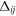 ${{\rm{\Delta }}}_{{ij}}$