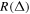 $R\left({\rm{\Delta }}\right)$