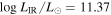 $\mathrm{log}\,{L}_{\mathrm{IR}}/{L}_{\odot }=11.37$
