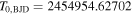 ${T}_{0,\mathrm{BJD}}=2454954.62702$