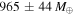$965\pm 44\,{M}_{\oplus }$