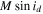 $M\sin {i}_{d}$