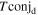 $T{\mathrm{conj}}_{{\rm{d}}}$