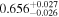 ${0.656}_{-0.026}^{+0.027}$