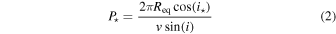 Equation (2)