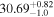 ${30.69}_{-1.0}^{+0.82}$