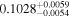 ${0.1028}_{-0.0054}^{+0.0059}$
