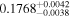 ${0.1768}_{-0.0038}^{+0.0042}$