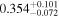 ${0.354}_{-0.072}^{+0.101}$