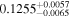 ${0.1255}_{-0.0065}^{+0.0057}$