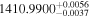 ${1410.9900}_{-0.0037}^{+0.0056}$