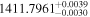 ${1411.7961}_{-0.0030}^{+0.0039}$