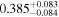 ${0.385}_{-0.084}^{+0.083}$